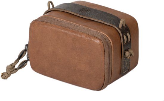 Wotancraft Portable Camera Pouch - maat L - bruin leer - cameratas