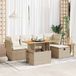 Maison Exclusive - Ensemble de meubles de jardin 6 pièces avec canapé et coussins, beige, en polyrotin et bois d'acacia