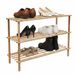 Merkloos Relaxdays Schoenenrek - naturel - 74x48,5x26 cm