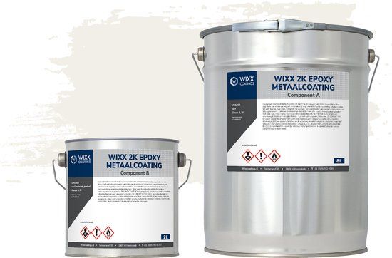 Wixx 2K Epoxy Metaalcoating - 10L - RAL 9010 | Zuiver Wit