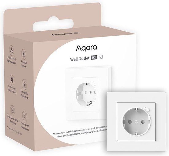 Aqara Wall Outlet H2 EU - Stopcontact - Wit