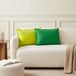 vidaXL Kussensloop 6 st houten groen 30 x 50 cm polyester