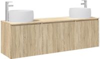 vidaXL Badkamerkastenset 3 st Sonoma Eiken 49,5 x 44,5 x 66 cm