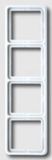 Jung CD584W Afdekking Frame 4-voudig Crème-wit