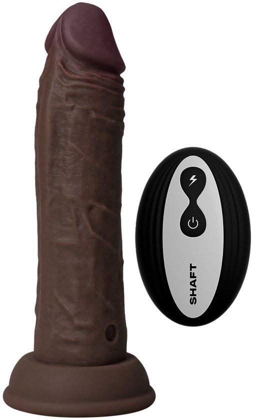 Bol Realistische Vibrator Shaft Siliconen Zwart