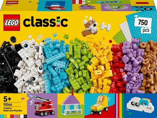 LEGO® Classic Creatieve Bouw- en Speeldoos 11044 - Bouwset met Kleurrijke Stenen voor Kinderen Vanaf 5 Jaar
