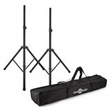 Gear4music PA-luidsprekerstatieven (Set van 2) met Draagtas
