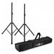 Gear4music PA-luidsprekerstatieven (Set van 2) met Draagtas