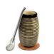 Set Yerba Mate Thee Keramische Mok Set 260 Ml Bombilla Riet Roestvrij Staal 19 cm Kurk Stro Stro Keramiek