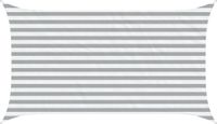 vidaXL Zonneschaduw Lichtgrijs en wit 2 x 3,5 m 100% Polyester Oxford