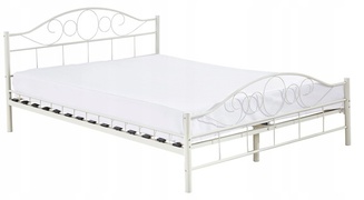 Viking Choice Metalen bedframe met lattenbodem- 160x200 - wit