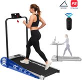 PH Fitness tapis de course B1FS – 8 km/h – Incline & Pente Manuelle – Pliable / Repliable – Silver / Argent – Fitshow App – Walking Pad