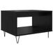 vidaXL Salontafel Zwart Eiken Bewerkt Hout 60 x 50 x 40 cm