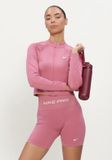 Nike Nike Pro Seamless Truien & vesten Dames - Sweater - Hoodie - Vest - Roze - Maat L