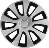 Wieldoppen Car Plus Wieldoppen Washington 15 Inch Abs Zilver/zwart Set Van 4