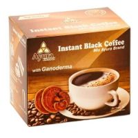 Ayura Herbal Schwarzer Kaffee mit Ganoderma Instant-Kaffeemischung, 10 Portionsbeutel