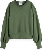 Scotch & Soda Dames Sweater Polyester/Modal/Elastaan Groen XS