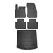 OMAC 5806YPS-484 Tapis de sol noir, Caoutchouc
