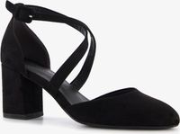 Tamaris Dames Pumps Zwart Textiel Blokhak Maat 40