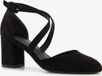 Tamaris Dames Pumps Zwart Textiel Blokhak Maat 40