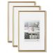 Walther Design Galeria Kg520H3 Fotolijsten, Goud, 15 X 20 Cm, Kunststof Frame, Verpakking Van 3