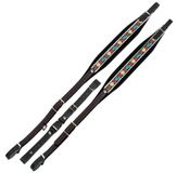Alpenklang Harmonika Bandjes Edelweiß/Zwart voor 4-rijige Harmonika's