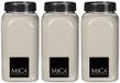 Mica Decorations decoratie zand - 3x - 650ml - creme wit