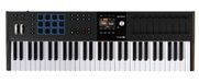 Arturia KeyLab 61 MK3 Black MIDI Controller-keyboard voor muziekproductie, met alles-in-één softwarepakket- 61 toetsen, 9 encoders, 9 faders, 1 modulatiewiel, 1 pitch bend-wiel, 12 pads- zwart