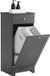 SoBuy Meuble de salle de bain étroit avec panier à linge – Armoire à linge élancée avec tiroir et sac à linge amovible, meuble de rangement peu encombrant, 40x90x38cm, Gris
