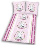 Herding 445747077 beddengoed, motief: paard 70 x 90 + 140 x 200 cm, Oostenrijks formaat, Linon