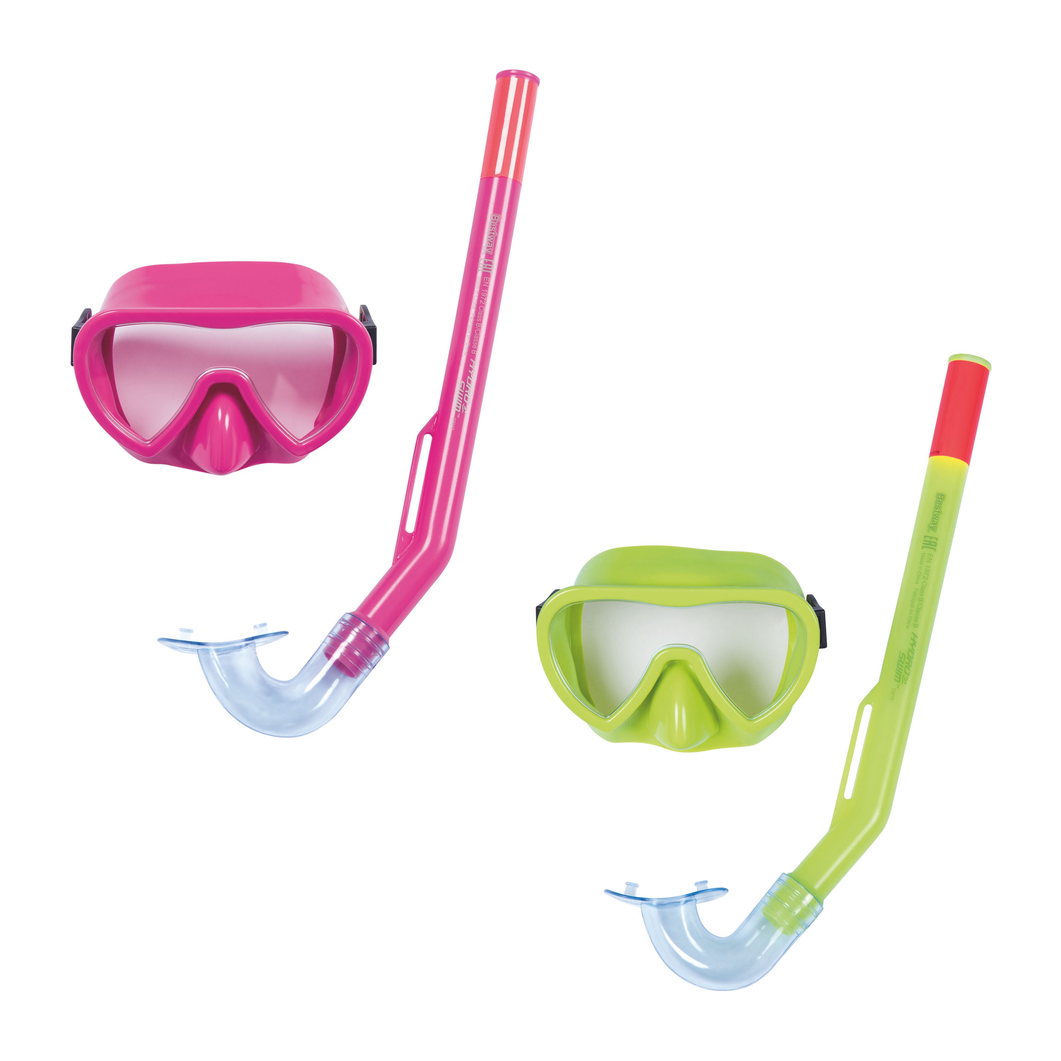 Bestway Hydro Swim Snorkelset Lil Essential Glider 3 Jr + - Groen/Roze