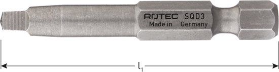 Rotec PRO Krachtbit SQD 3 L=89mm E 6,3 BASIC