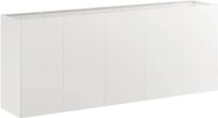 vidaXL Plantenbak 200x40x80 cm Roestvrij Staal