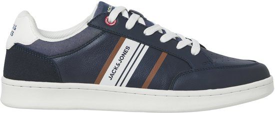 JACK & JONES JFWDAXON PU COMBO SNEAKER Heren Veterschoenen Navy Blazer Maat 40