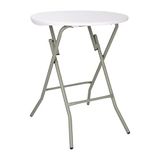 Bolero CA998 Ronde klaptafel 735 x 600 mm voor restaurant, bar, café, commerciële eetkamer, wit