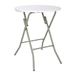 Bolero CA998 Ronde klaptafel 735 x 600 mm voor restaurant, bar, café, commerciële eetkamer, wit