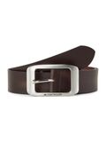 Tom Tailor - TTAMY leren riem met vierkante gesp - Maat 85 - brown uni