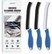 Brosse de nettoyage coins et interstices - Brosse dure - Acier inoxydable - Bleu - Tête étroite pour joints et coins