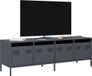 Maison Exclusive - Meuble TV, anthracite, 135x39x43,5 cm, en acier laminé à froid