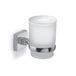 Gedy Olimpo Tandenborstelbeker, Borstelhouder, Roestvrij Staal, Chroom, 6,7 x 10,2 x 9,5 cm