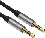 Allteq Jack Kabel - 3.5 mm naar 3.5 mm - Male to Male - Universeel - Zwart - 5 meter