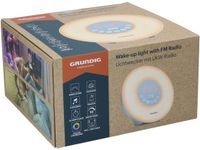 Grundig Wake-Up Light met FM-Radio - Lichtwekker met Simulatie van Zonsopgang - Digitale Licht Wekker met 10 Natuurlijke Geluiden en Kleurenverlichting - Inclusief Snooze- en Timerfunctie