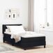 Maison Exclusive - Lit boxspring avec tête de lit, noir, 200 x 90 cm, rembourré
