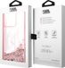 Karl Lagerfeld Hoesje geschikt voor iPhone 14 Pro - Glitter KL met Zwevende Glitters, Roze