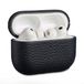 Accezz Echt Leren Case - Hoesje geschikt voor AirPods Pro 3 - Donkerblauw