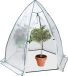 Relaxdays plantenhoes vorst - kweekkas folie - 185 x 180 x 160 cm - winterbescherming