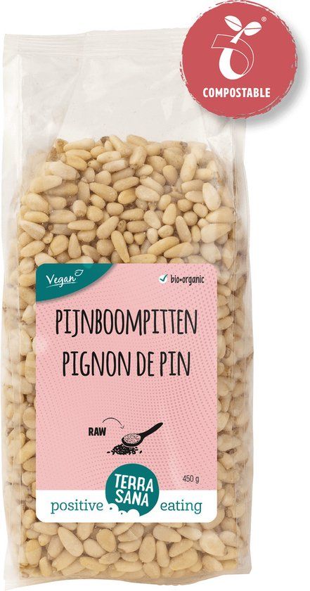 TerraSana RAW pijnboompitten bio (450g)