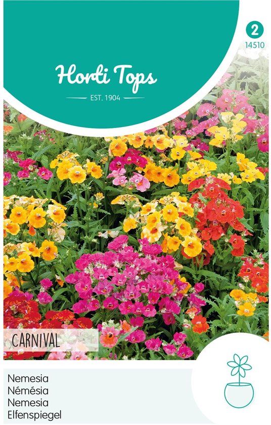 Hortitops Zaden - Nemesia Strumosa Carnaval Gem.
