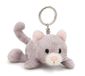 NICI Porte-clés chat, 10 cm, gris