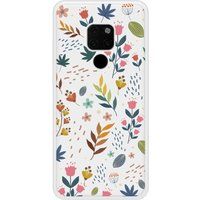 Huawei Bedrukt siliconen hoesje compatibel met Mate 20 Fleurs colorées